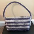 J. Crew Bags | Jcrew Mini Beaded Lady Bag | Color: Blue/White | Size: Os