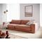 DELIFE Big-Sofa Cubico 290x120 cm Flachgewebe Orange, Big Sofas
