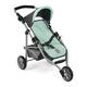 Bayer Chic 2000 - Puppenbuggy Lola, Jogging-Buggy, Puppenjogger, Puppenwagen, Melange anthrazit, Mint, 612-67, 70 x 33 x 62 cm