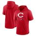 Men's Nike Red Cincinnati Reds Lockup Performance Short Sleeve Lightweight Hooded Top