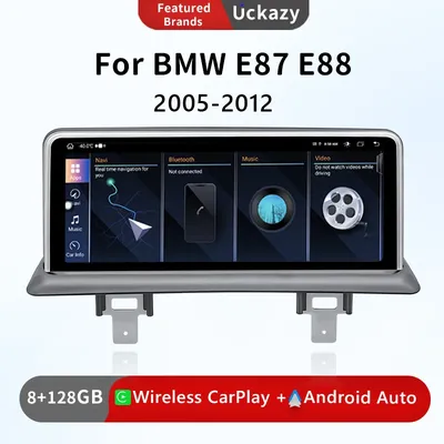 Uckazy-Autoradio pour BMW Série 1 120i E81 E82 E87 E88 Android 12 8 Core Limitation CCC CIC