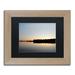 Trademark Fine Art "Moosehead Lake Sunset" by Nicole Dietz Framed Photographic Print Canvas, Wood | 16 H x 20 W x 0.5 D in | Wayfair