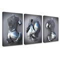3D Wall Art Silver Gold Hugging Couple Wall Design Effect Love Metallic Art Print Canvas for Bedroom Wall Decor Modern Abstract Statue Framed Art Pictures for Valentine's Gift Home Decor 48''Wx24''H