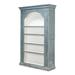 Sarreid Ltd Bungalow 84" H x 54" W Solid Wood Standard Bookcase Wood in Blue/Brown/Gray | 84 H x 54 W x 18 D in | Wayfair 53310