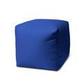 Latitude Run® Box Cushion Ottoman Slipcover, Polyester in Blue | 17 H x 17 W x 1 D in | Wayfair 5287E08BD7F644AEB582FDDA6F9E19BE