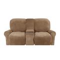 Everly Quinn Box Cushion Recliner Slipcover Velvet | 74.8 H x 38.6 W x 41.3 D in | Wayfair 429A129A46344EF1BAE2F0204F3229C2