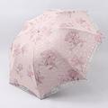 SUYGGCK Umbrella Women Lace Folding Sun Umbrella Double Layer Sunscreen Uv Protection Parasol-Pink