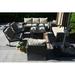 Lark Manor™ Mauricio Wicker/Rattan 8 - Person Seating Group w/ Cushions Metal in Black/Brown/Gray | 30.71 H x 70 W x 28.34 D in | Outdoor Furniture | Wayfair