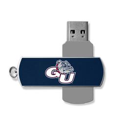 Gonzaga Bulldogs Solid Design 32GB Metal Twist USB Drive