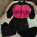 Nike Matching Sets | Nike Girl’s Sweatsuit. Euc | Color: Black/Pink | Size: 6m Girl