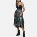 Free People Dresses | Free People Piper Pleated Midi Dress Black Silver Ob555630 | Color: Black/Silver | Size: S