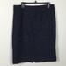 J. Crew Skirts | J.Crew Collection Black And Blue Tweed Pencil Skirt Size 12 | Color: Black/Blue | Size: 12