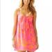 Lilly Pulitzer Dresses | Lilly Pulitzer Charlotte Empire Waist Dress, Nwot, Size Small | Color: Orange/Pink | Size: S