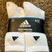 Adidas Underwear & Socks | Mens Adidas Crew Socks 6 Pack Size 6-12 | Color: Black/White | Size: 6-12