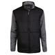 Ram Golf Full Zip Padded Sweater, Black/Grey, Mens 3XL