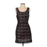 Forever 21 Cocktail Dress - Mini Scoop Neck Sleeveless: Black Dresses - Women's Size Small