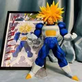 Figurine de dessin animé Dragon Ball Z en Stock 25cm Super troncs en PVC Super Saiyan Gotenk