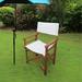 Set of 2, Classic Outdoor Wooden Canvas Folding Chair, 23"L x 20"W x 36"H