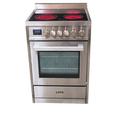 BRAVO KITCHEN 24" 2 cu.ft.Freestanding Electric Range, Stainless Steel in Gray | 39 H x 24 W x 25 D in | Wayfair BV241RE