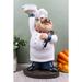 Canora Grey Eastynn French Bistro Chef Figurine Resin in Black/Brown | 10.5 H x 5.8 W x 4.3 D in | Wayfair F2D4386F11B74FE09A15384B364F9E3E