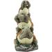 Trinx Carmene Whimsical Acrobatic Turtles Figurine Resin in Brown/Gray | 7.3 H x 4 W x 3.5 D in | Wayfair 56BD2600BC5B4A459753175B77B0ABB2