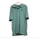 Adidas Shirts | Adidas Adipure Men's Golf Polo Shirt Green Striped Short Sleeve Size X-Large. | Color: Green/White | Size: Xl