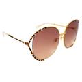 Gucci Accessories | New Gucci Pink And Gold Round Women's Sunglasses | Color: Gold/Pink | Size: 64mm-17mm-135mm