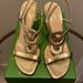 Kate Spade Shoes | Kate Spade Gold Heels | Color: Gold | Size: 9.5