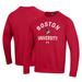 Men's Under Armour Scarlet Boston University All Day Fleece Pullover Sweatshirt