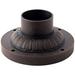 Pier Mount Fitter - Decorative Base in Midnight Bronze