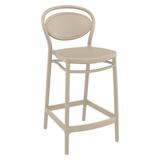 37.75" Taupe Brown Outdoor Patio Counter Stool