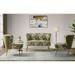 3 Piece Living Room Set with Channel Tufted Back by HULALA HOME