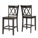 Elena Antique Grey Extendable Counter Height Dining Set - Double X Back by iNSPIRE Q Classic