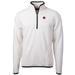 Men's Cutter & Buck Cream Auburn Tigers Team Logo Cascade Eco Sherpa Fleece Quarter-Zip Pullover Jacket