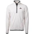 Men's Cutter & Buck Cream Gonzaga Bulldogs Team Logo Cascade Eco Sherpa Fleece Quarter-Zip Pullover Jacket