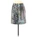 CATHERINE Catherine Malandrino Casual Skirt: Gray Print Bottoms - Women's Size 2