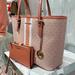 Michael Kors Bags | Michael Kors Jet Set Travel Medium Caryall Tote & Double Zip Wallet Wristlet | Color: Pink/White | Size: Os