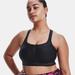 Under Armour Intimates & Sleepwear | Never Worn! Under Armour High Crossback Zip Sports Bra In Black Size 38dd | Color: Black | Size: 38 Dd (E)