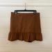 J. Crew Skirts | J. Crew Faux Suede Mini Skirt- Size 8 (Nwt) | Color: Brown | Size: 8