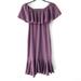 Lularoe Dresses | Lularoe Purple Off The Shoulder Dress | Color: Purple | Size: Xxs