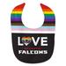 Newborn & Infant WinCraft Atlanta Falcons Rainbow Baby Bib