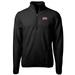 Men's Cutter & Buck Black UNLV Rebels Team Logo Cascade Eco Sherpa Fleece Quarter-Zip Pullover Jacket