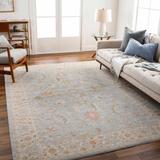 Edie 6'7" x 9'6" Traditional Mocha/Nutmeg/Bone/Dark Gray/Smoke/Medium Gray/Taupe/Amber/Dark Brown/Light Olive/Dusty Pink/Mustard Area Rug - Hauteloom