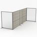 Freestanding Z Fold Office Cubicle Divider Partition 4 x 12 x 65"H - 4X12