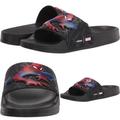 Adidas Shoes | Adidas Kids Spider-Man Pool/ Shower Water Slides Arrives New - Big Kids 5 | Color: Black/Red | Size: 5bb