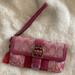 Coach Bags | Coach Authentic Pink Wristlet | Color: Pink | Size: 7” X 3.5”