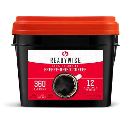 ReadyWise Freeze Dried Coffee Bucket 360 Servings RW01-360