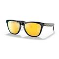 Oakley OO9245 Frogskins A Sunglasses - Men's Polished Black Frame Prizm 24K Polarized Lens Asian Fit 54 OO9245-9245C0-54