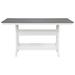 Signature Design by Ashley Fairen Trail Bar Outdoor Table Plastic/Metal in Blue/White | 37.13 H x 41.5 W x 41.75 D in | Wayfair P210-642