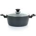 Oster Bastone 5.3 Quart Nonstick Aluminum Dutch Oven In Speckled Non Stick/Aluminum in Gray | 6.5 H x 10.5 W in | Wayfair 950117465M